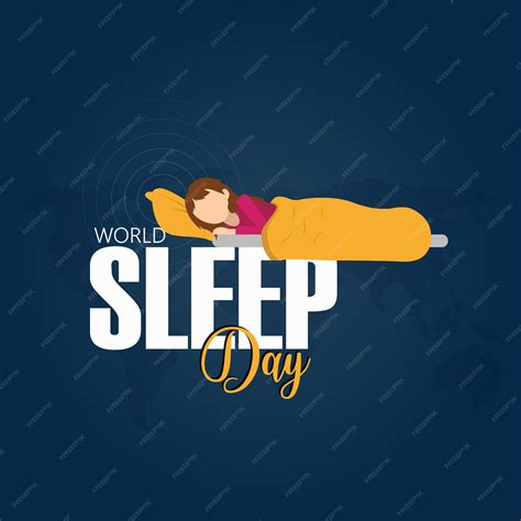 Premium Vector | World sleep day observed on the friday before the ...