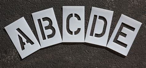 Buy Parking Lot Pavement Stencils - 10 in - ALPHABET KIT STENCIL SET ...