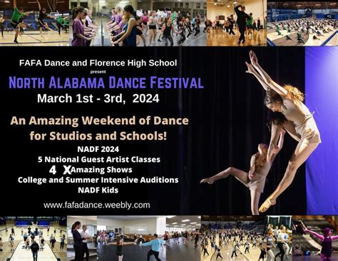 North Alabama Dance Festival, Florence High School, 1 March to 3 March ...