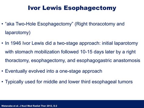 Selection of surgical procedure for esophageal cancer ver 3.0 | PPTX