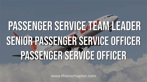 Thai Lion Air รับสมัครตำแหน่ง Passenger Service Team Leader, Senior Passenger Service Officer ...