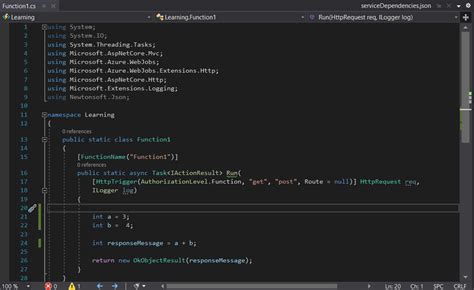 Image result for How to Create a Function in Visual Studio