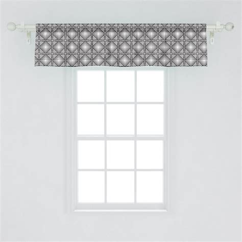 Ambesonne Contemporary Window Valance, Geometric Mosaic Shape, 54" X 12 ...