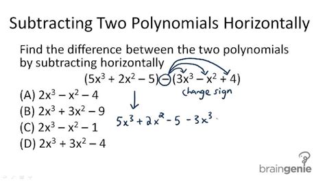 Image result for Subtracting Polynomials Examples