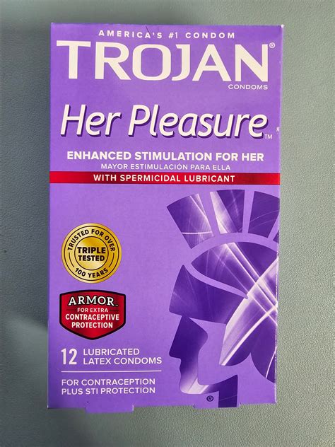 Trojan Her Pleasure Condoms With Spermicidal Lubricant - 12 ct | eBay