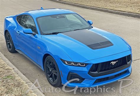 2024-2025 Ford Mustang GT & Ecoboost Hood Decal | VAST Hood Vinyl Graphics Stripes Decals