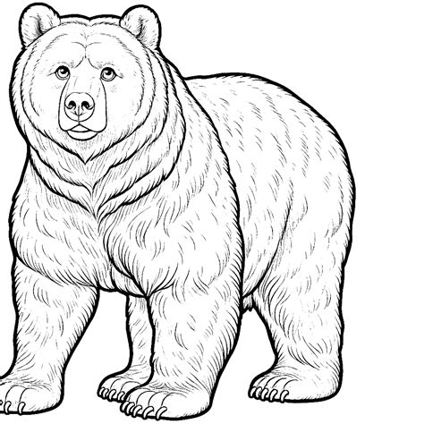 Bear Coloring Pages 26 - Coloring Pages Gem