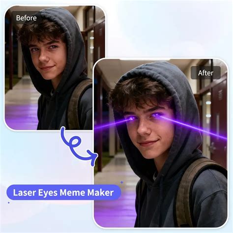 Laser Eyes Meme Maker Online