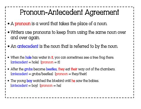 Pronounantecedent Agreement