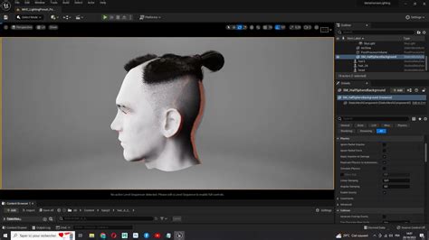 Man Bun -Low Fade Hair Cut Low-Poly - FlippedNormals