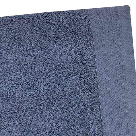 Honeybloom Plush Performance Solid Blue Bath Towel, 30x54