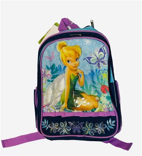 Tinker Bell Backpack Girls Bookbag Pixie Forest School - Etsy