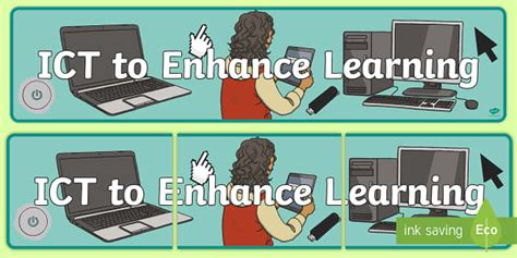 👉 ICT to Enhance Learning Display Banner CfE - Twinkl