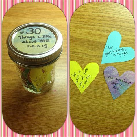 Made this "jar of hearts" for my boyfriend. We have been dating for one ...