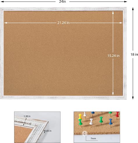 Board2by Cork Board Bulletin Board 24 x 18 Inches, India | Ubuy