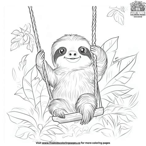 25+ Sloth Coloring Pages: Fun And Educational For Kids