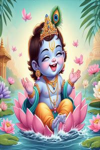 Bal Krishna Posters For Pregnant Women | Religious Bal Krishna God ...