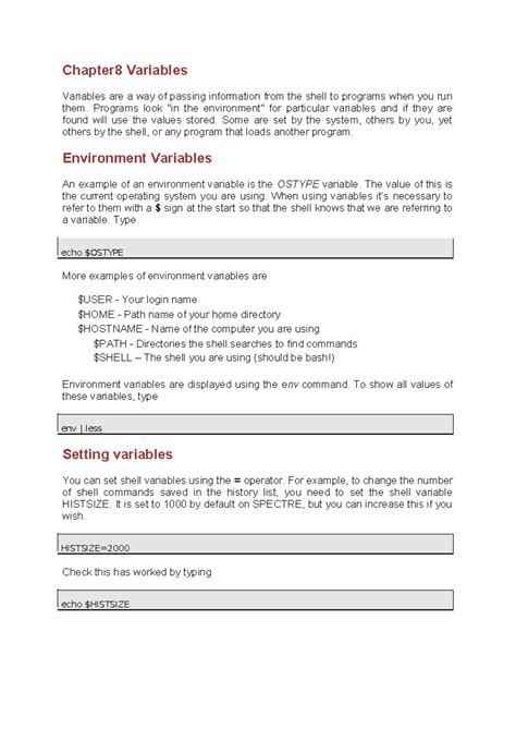 Linux Variables Tutorial 的图像结果