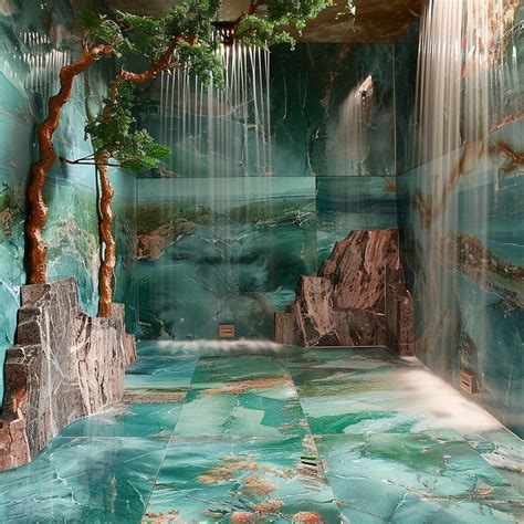 Redefining Relaxation: Dive into Epoxy Waterfall Showers