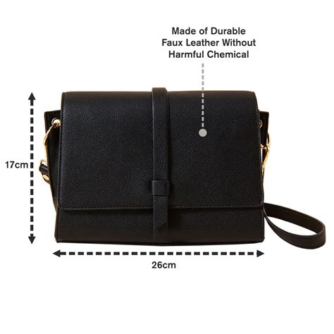 Buy Black Large Strap Detail Sling Bag Online - Accessorize India