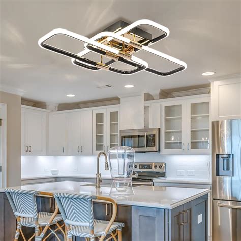 Modern Kitchen Light Fixtures Ceiling Brass Flush Mount Ceiling Light