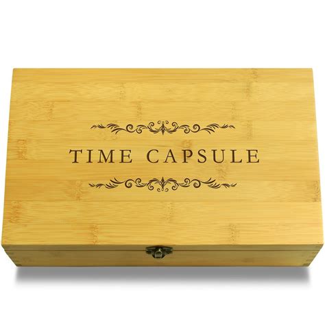 Time Capsule Multikeep Box Adjustable Bamboo Wood Organizer - Buy Online