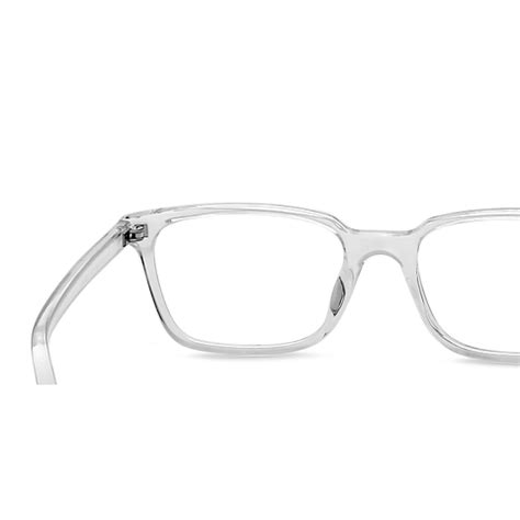 Buy Blue Block Screen Glasses: Transparent Full Rim Rectangle Lenskart ...