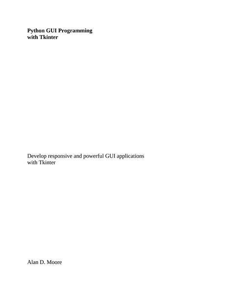 Python GUI Programming 的图像结果