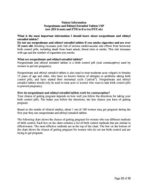 Fillable Online Norgestimate and Ethinyl Estradiol Tablets USP Fax ...