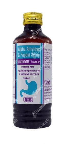 Bestozyme 75/60 MG Syrup 200 ML - Uses, Side Effects & Dosage from Truemeds
