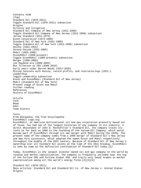 Image result for ExxonMobil History