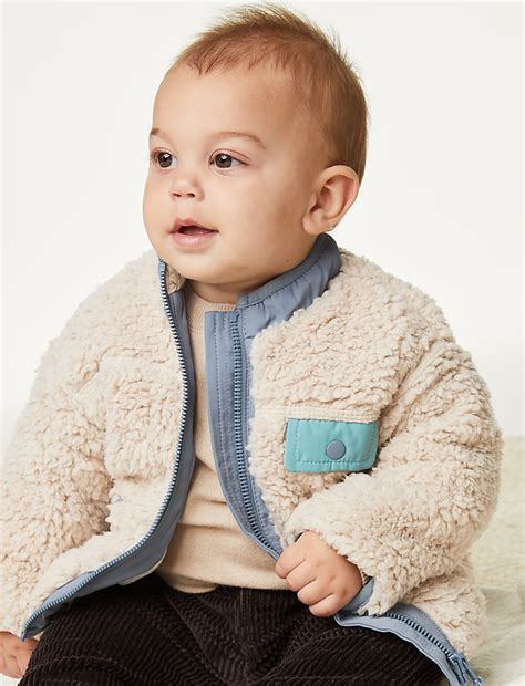 Buy Borg Jacket (0-3 Yrs) at Marks & Spencer