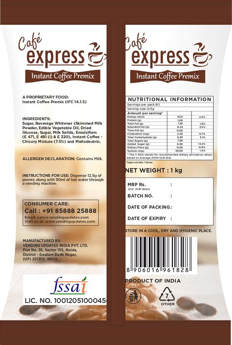 Cafe Express 3-in-1 Coffee Premix | Vending Machine Coffee