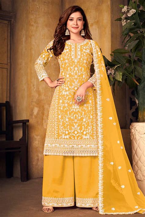 Palazzo Pant Suits Online – Shop Latest Designer Suit Collection ...
