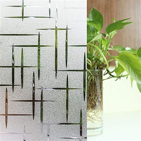 Buy SHREE G Premium Vertical Horizontal Lines Frosted Window Glass Film ...
