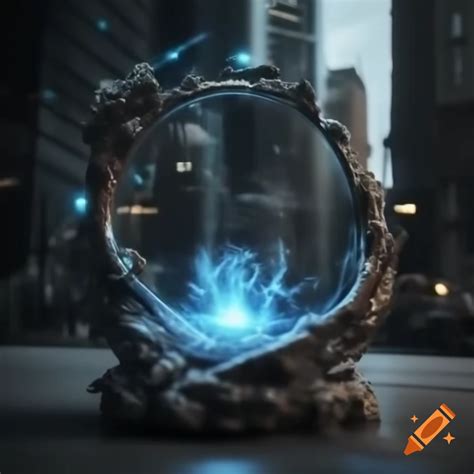 90's urban fantasy game console powered by magic energy on Craiyon