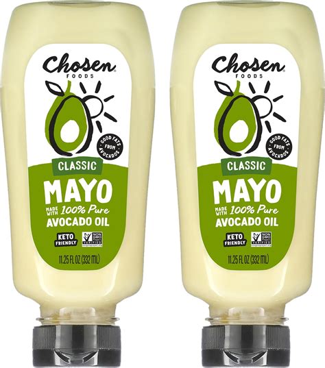 Amazon.com : Chosen Foods 100% Avocado Oil-Based Classic Mayonnaise ...