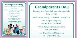 Grandparents Day Poem Poster