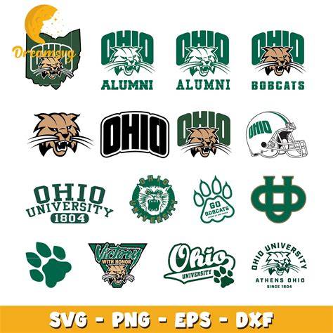 Ohio bobcats university logo bundle svg, ohio university bobcats svg ...