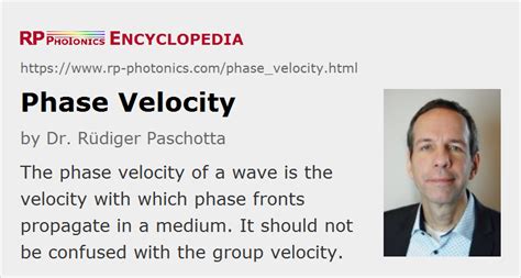 Image result for Phase Velocity Examples