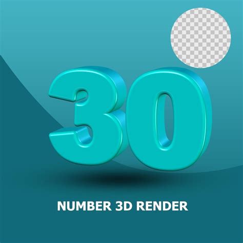 NÚMERO DE RENDER 3D | PSD Premium
