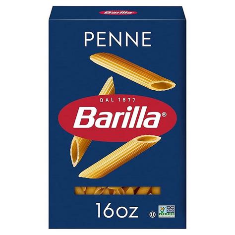 Barilla Penne Pasta, 16 oz. Box - Non-GMO Pasta Made with Durum Wheat ...