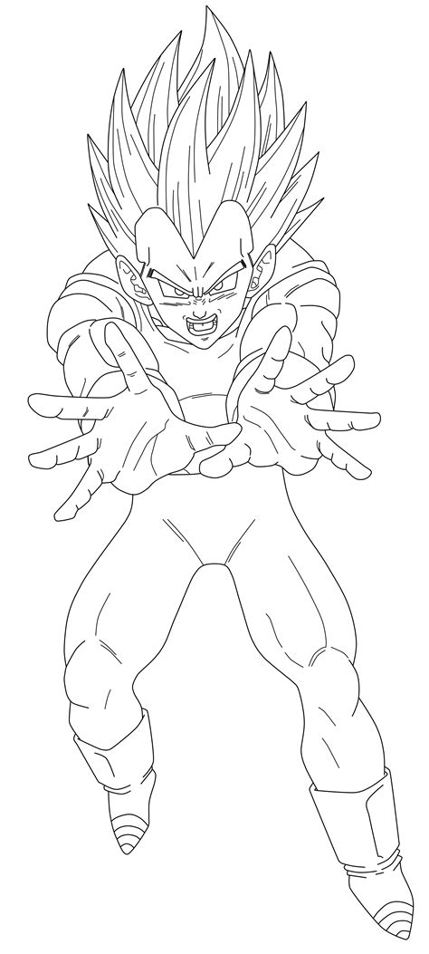Dbz Majin Vegeta Pages Coloring Pages