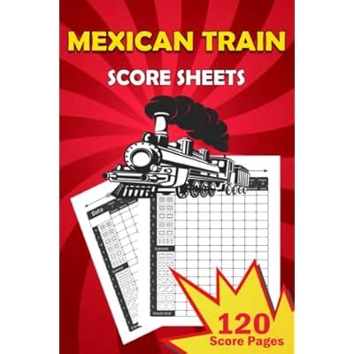 Buy Mexican Train Score Sheets: 120 Medium Score Pads for Scorekeeping ...