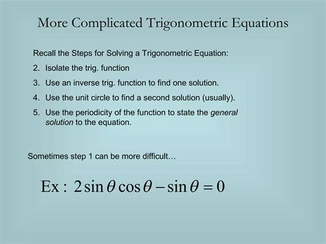 Trig Equations For Upload | PPT | Physics | Science