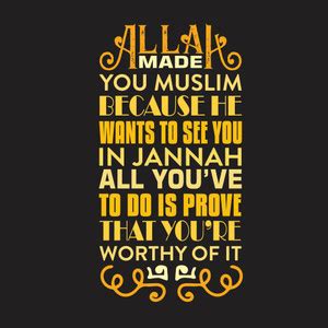 KD allah made you muslim Poster|islamic poster| Paper Print - Religious ...