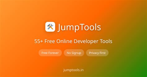 55+ Free Online Tools for Developers & Everyone | JumpTools