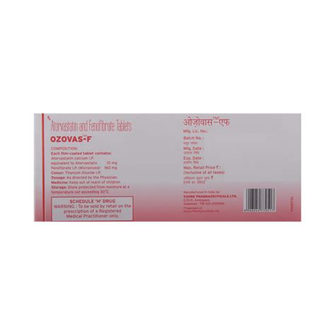 Ozovas-F Tablet buy now @ ₹27.38 Tablet | Online Rengas Pharmacy India