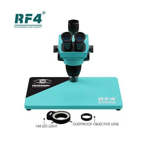 RF4 RF-6565 PRO 6.5-65X SYNCHRONOUS ZOOM TRINOCULAR STEREO MICROSCOPE ...