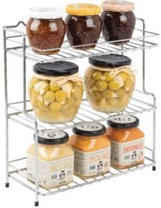 EverEx Containers Kitchen Rack Steel Stainless Steel Spice 3-Tier ...